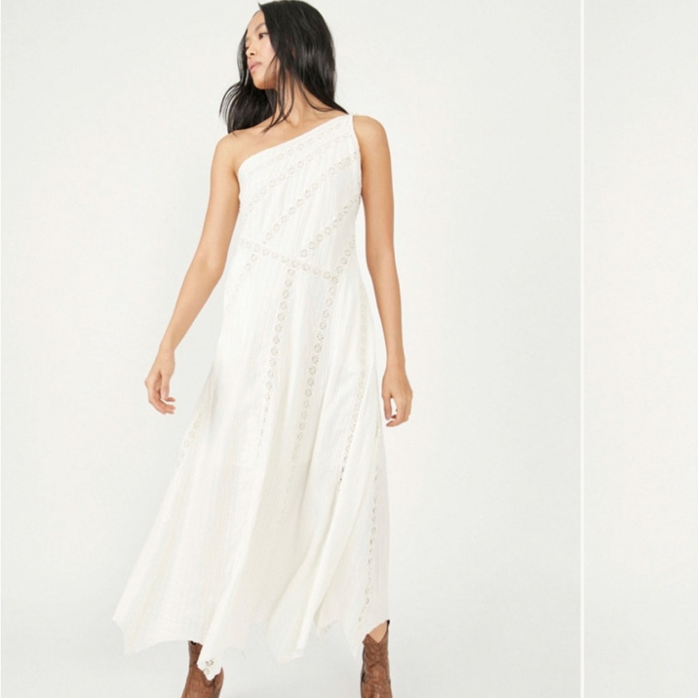 Bella Maxi Free People Asymmetrical One-shoulder dress